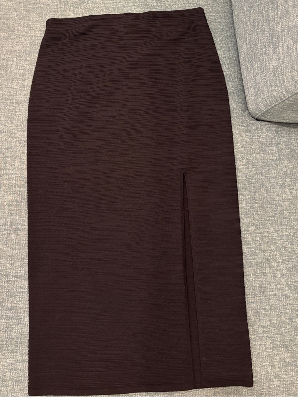 Women’s COS Black Midi Pencil Skirt with Front Slit